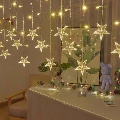 Customized Star Icicle Lights for DIY Stand
