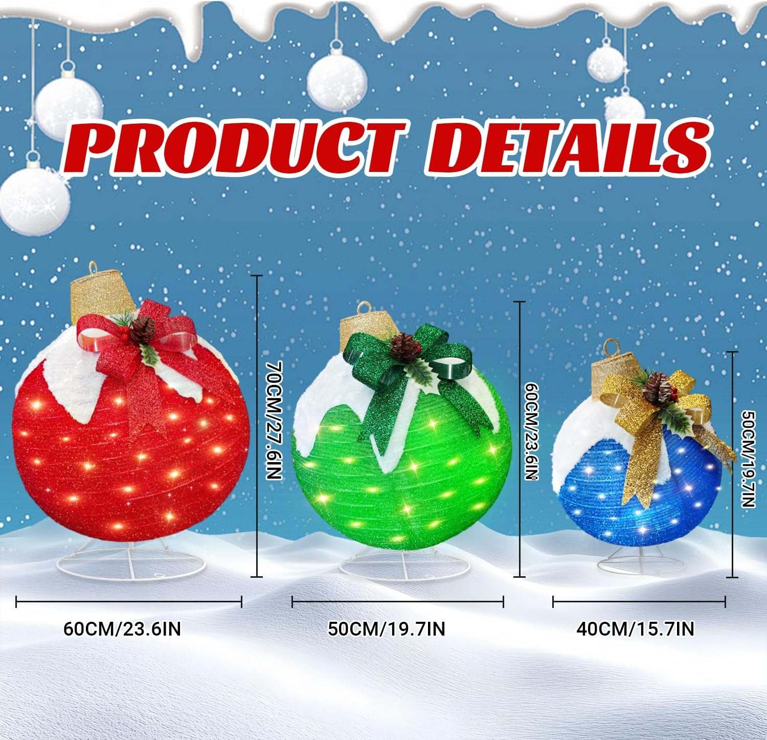 Lighted Ornament Balls Lighted Ornament Balls