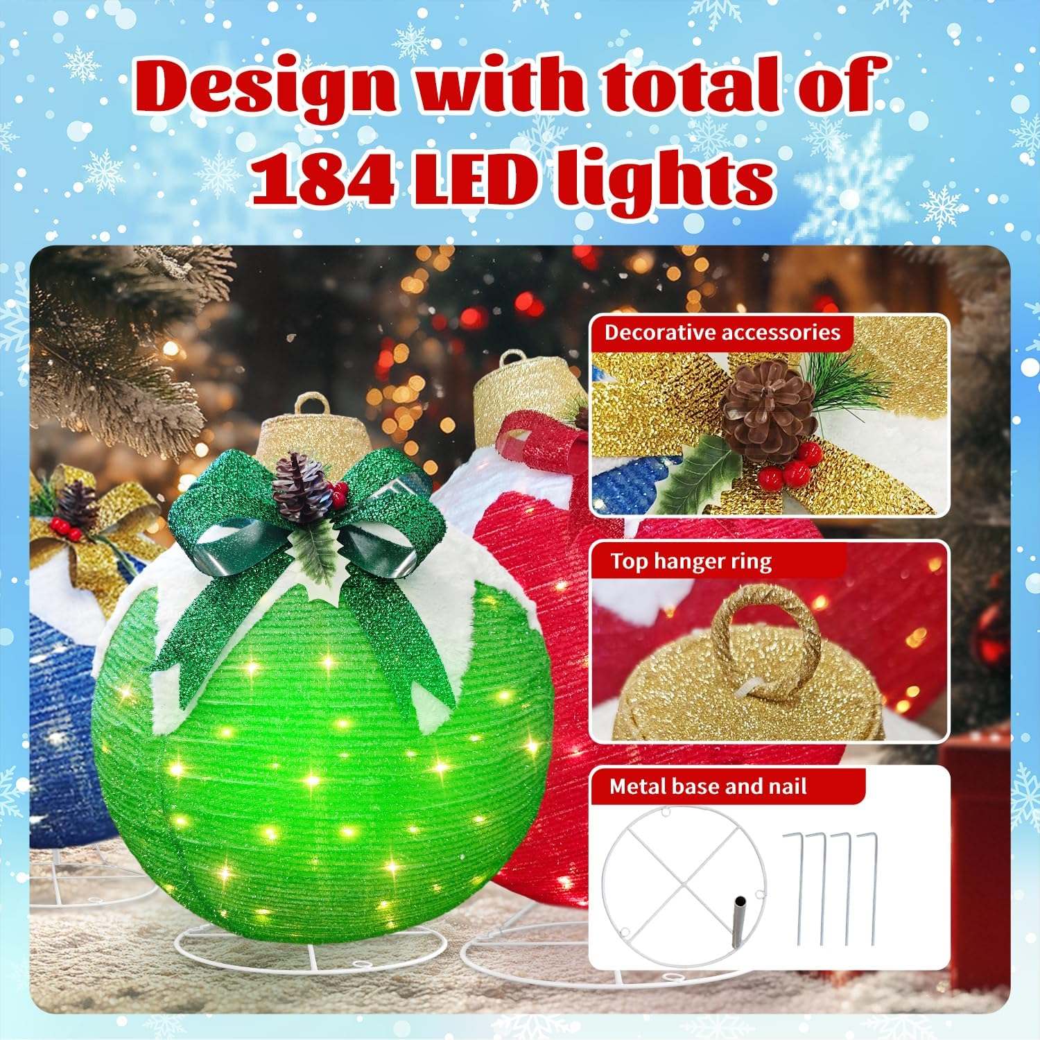 Lighted Ornament Balls Lighted Ornament Balls