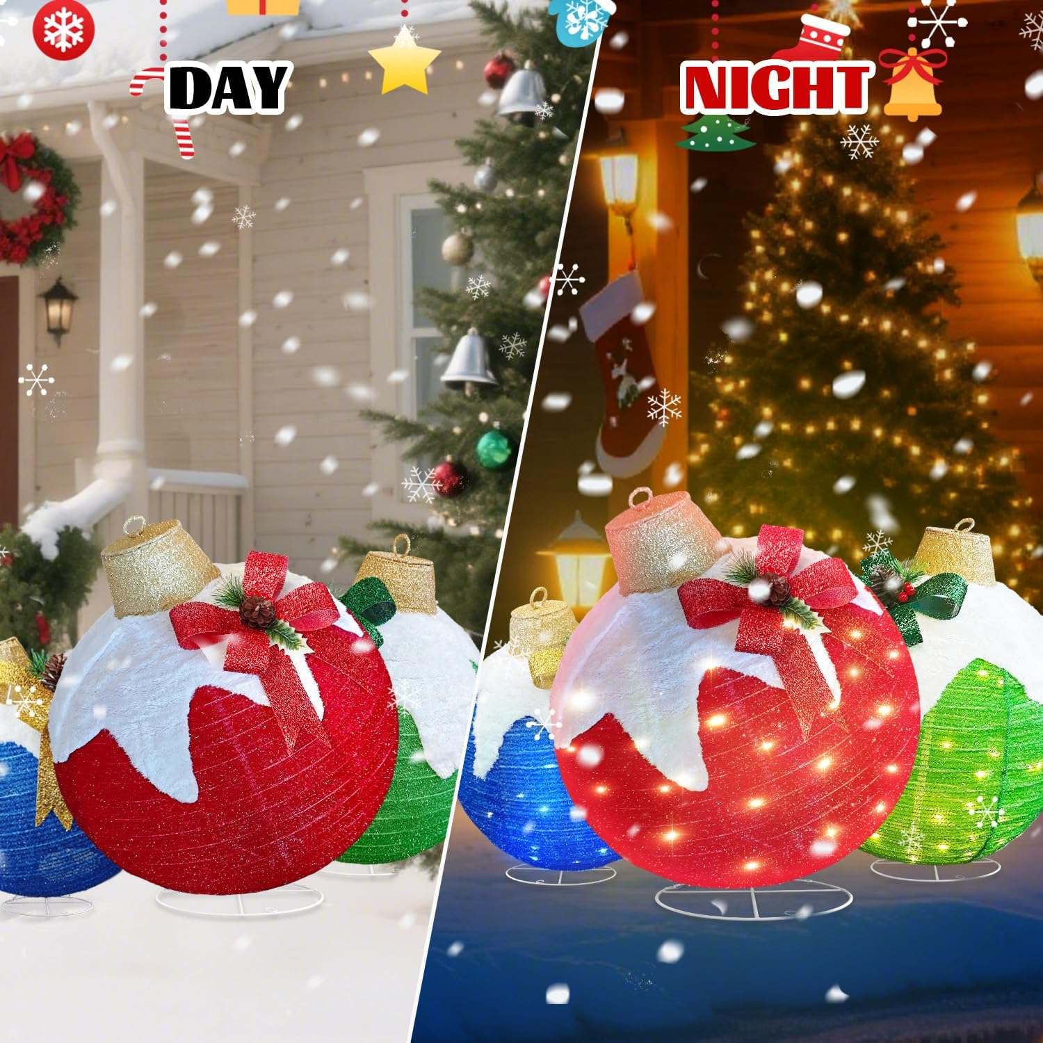 Lighted Ornament Balls Lighted Ornament Balls