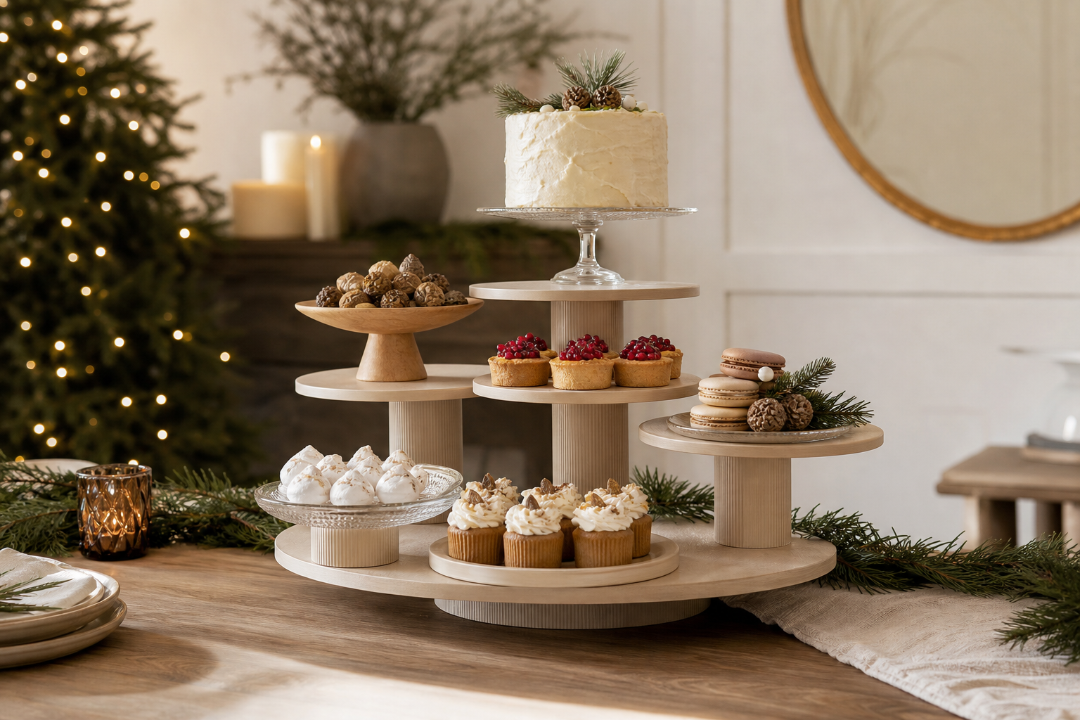 tiered cake stand