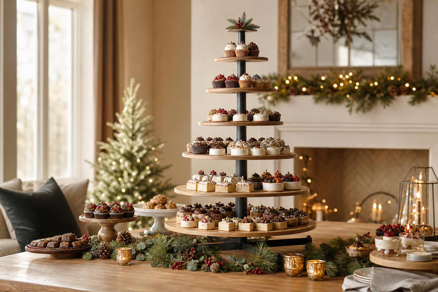 tiered dessert stand