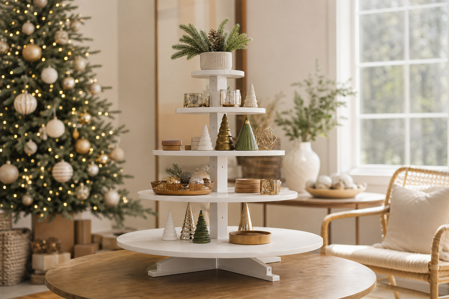tiered display stand